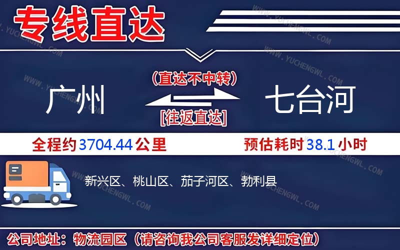 廣州到七臺(tái)河物流公司