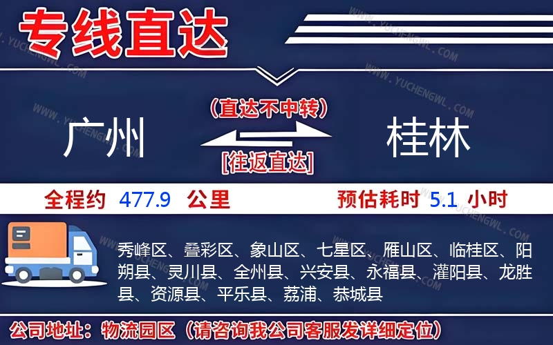 廣州到桂林物流公司