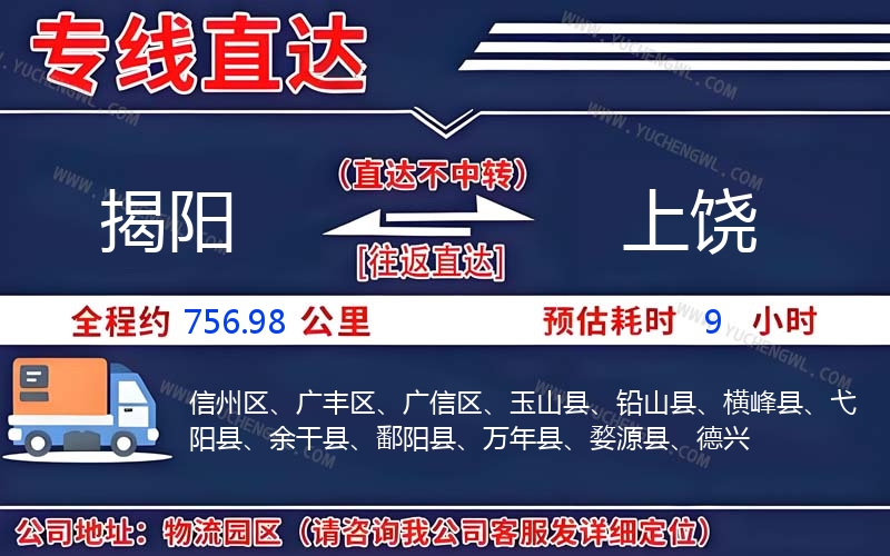 揭陽到上饒物流公司