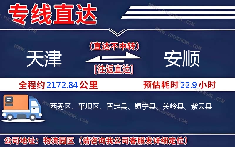 天津到安順物流公司