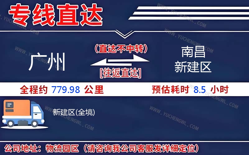 廣州到南昌新建區物流公司