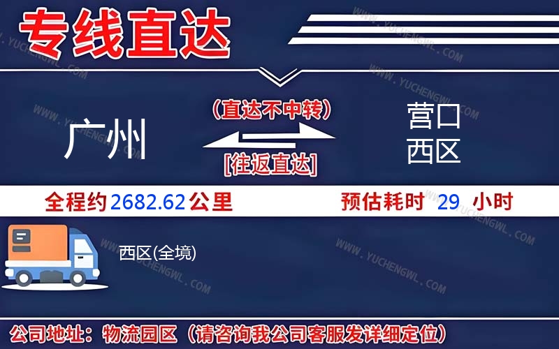 廣州到營口西區物流公司