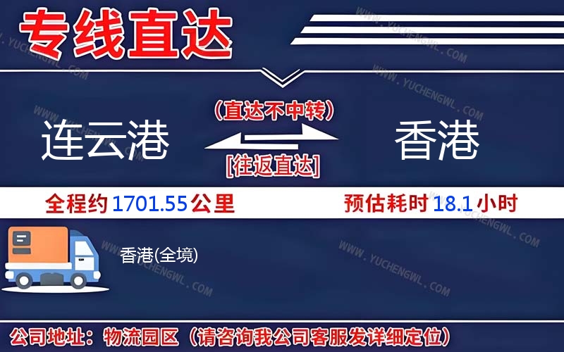 連云港到香港物流公司