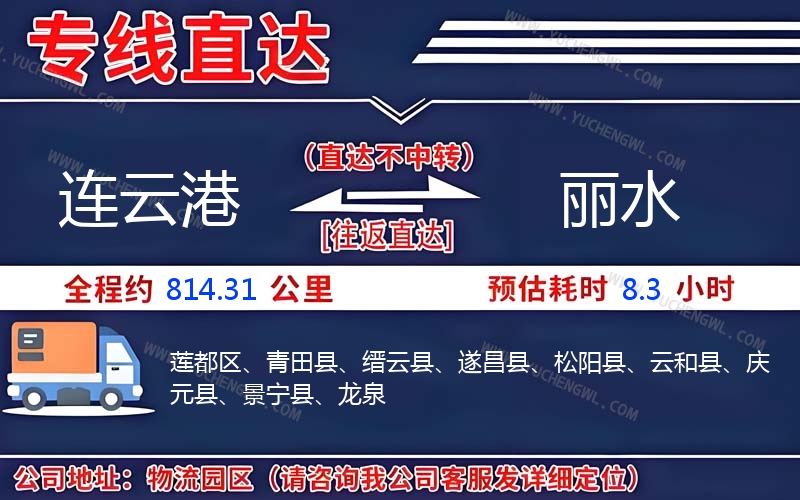 連云港到麗水物流公司
