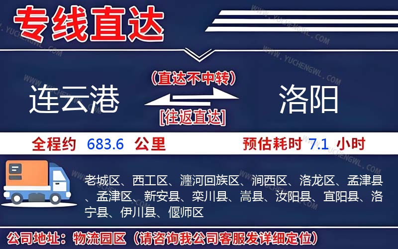 連云港到洛陽(yáng)物流公司