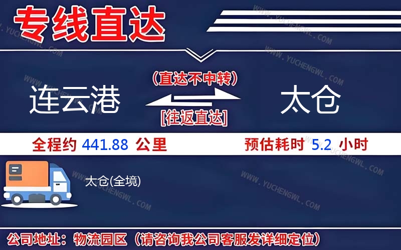 連云港到太倉物流公司