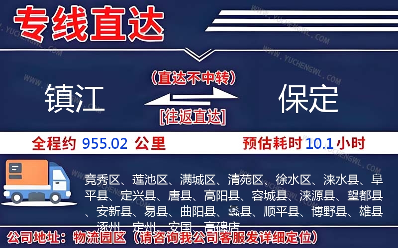 鎮(zhèn)江到保定物流公司