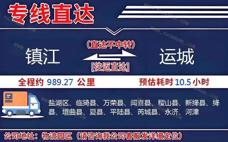 鎮(zhèn)江到運(yùn)城物流公司